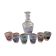 Vintage liqueur service Verrerie d'Arques
