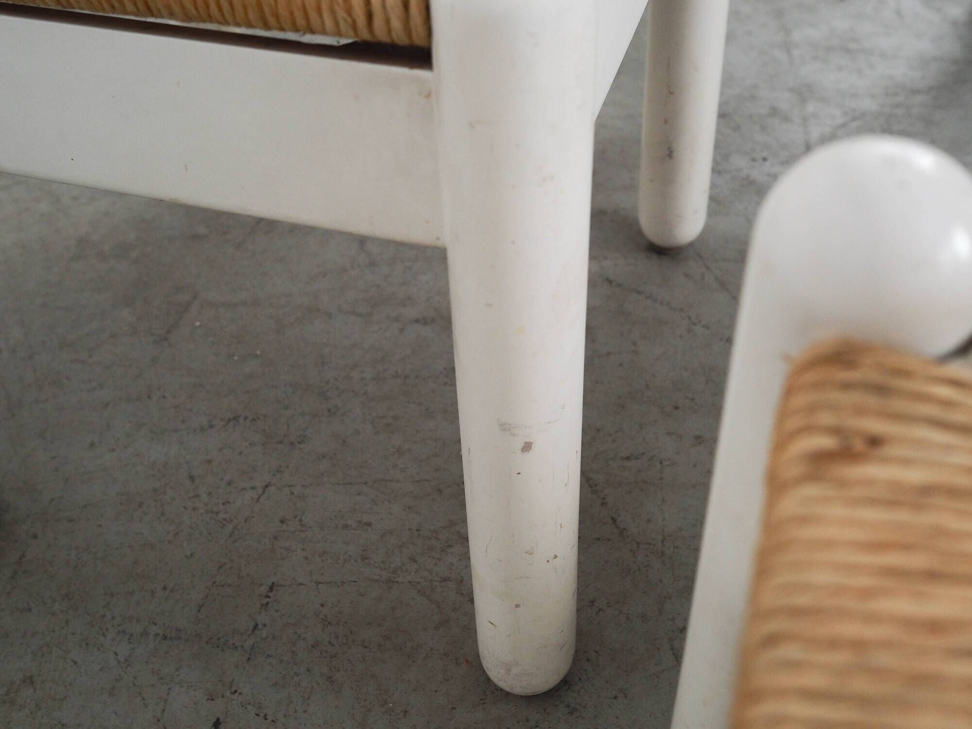 Set of four beechwood chairs, Italian design, 1980s, made in Italy
