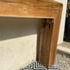 Solid oak beam console