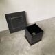 Black lacquer and brass console coffee table