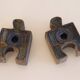 Pair of ceramic candlesticks by Thomas Hellström for Nittsjo.