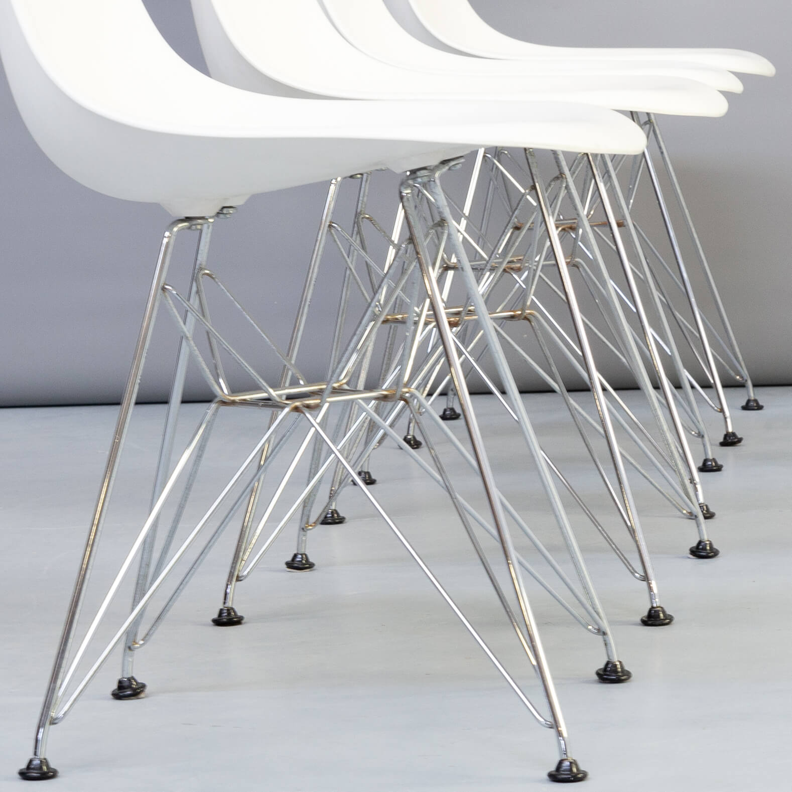 Charles & Ray Eames ‘DSR’ dining chairs for Vitra, 90