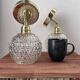 Pair of vintage glass wall sconces