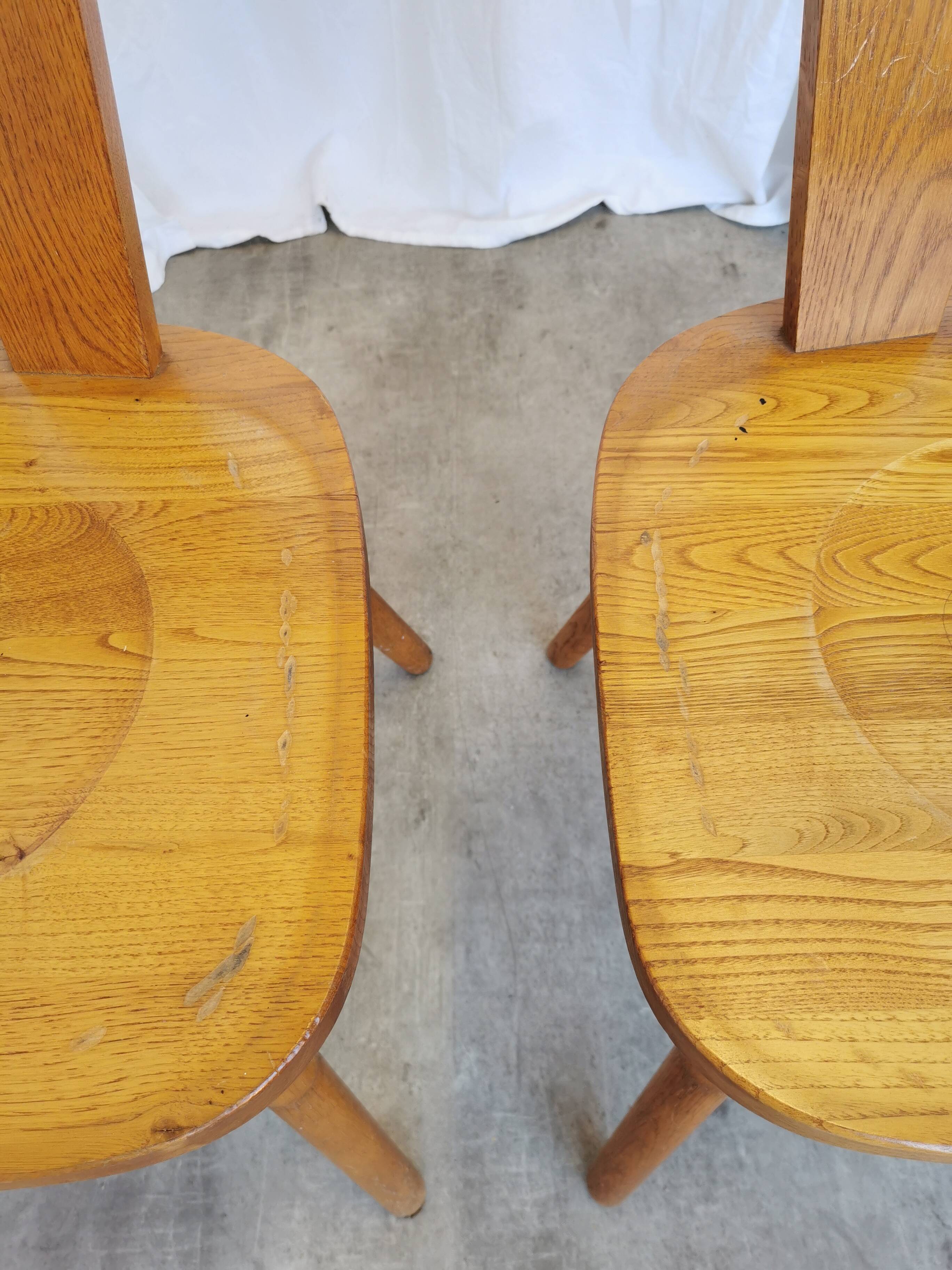 Set of 2 Vintage Wooden Tyrolean Dining Chairs by Ruko Sessel Alois Koller