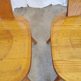 Set of 2 Vintage Wooden Tyrolean Dining Chairs by Ruko Sessel Alois Koller