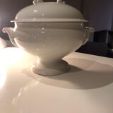 White faience tureen