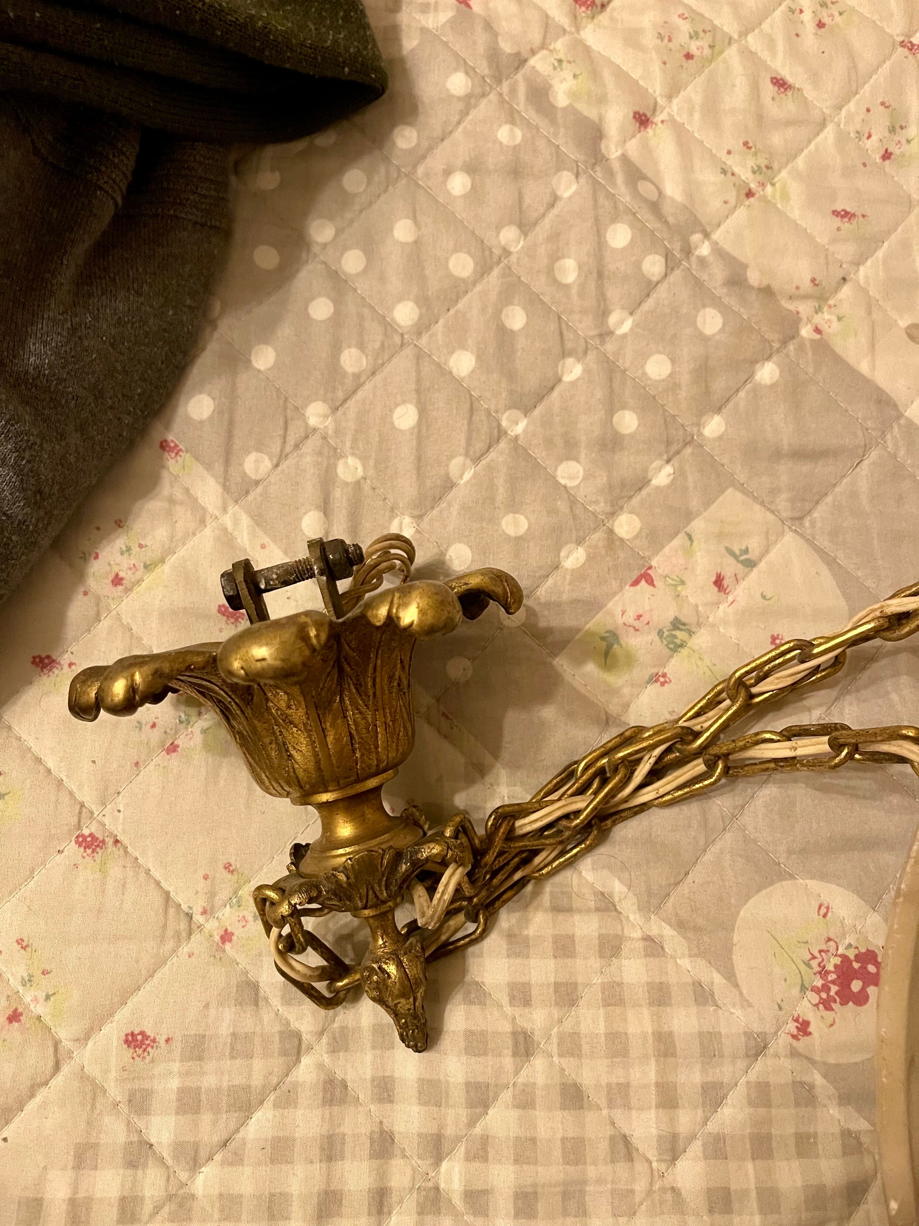Lustre vasque art nouveau