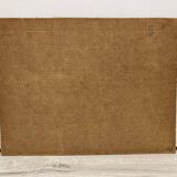 Oil on panel Landscape at the watercourse