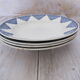 4 plates made of Saint Amand earthenware