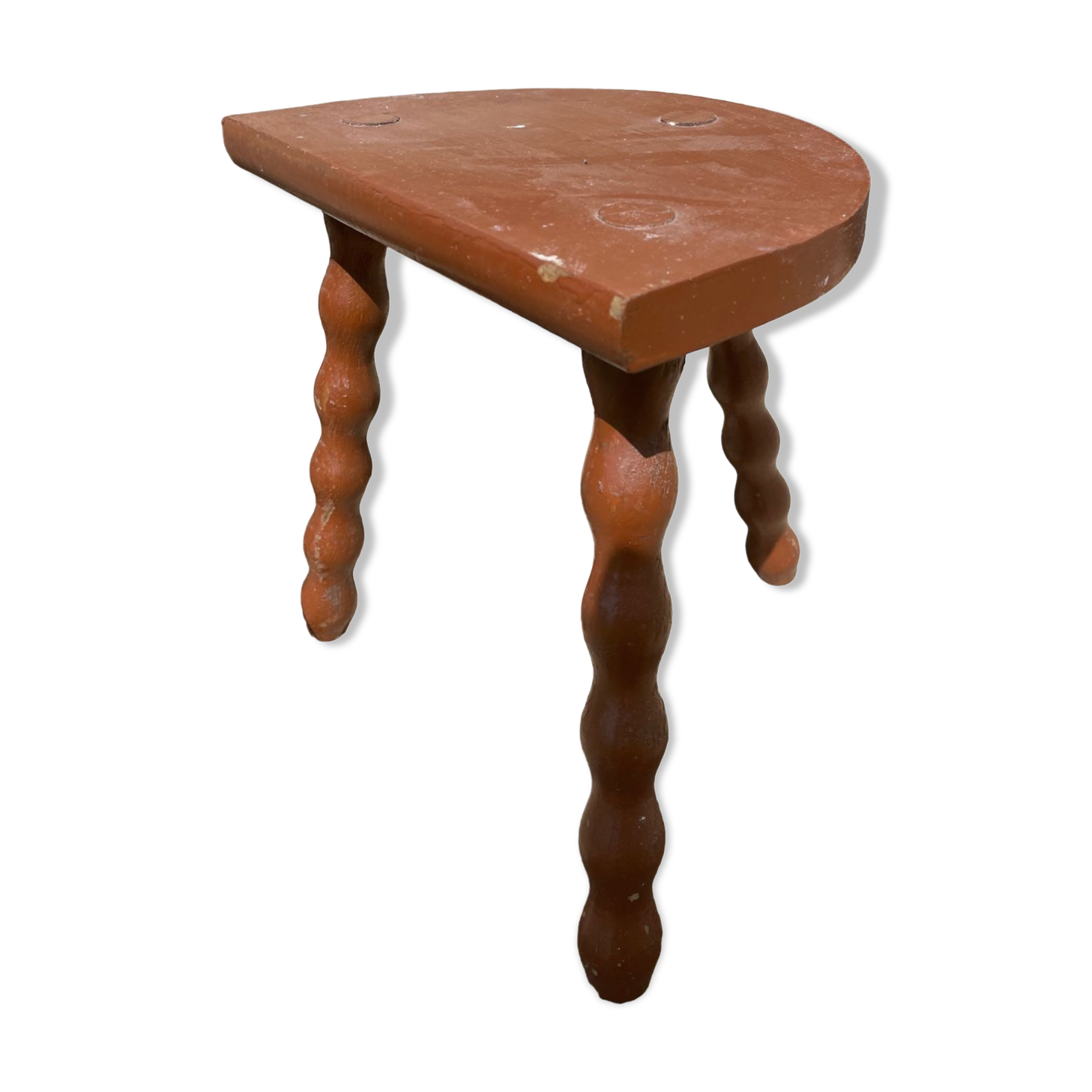Tabouret en bois tripode