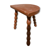 Tabouret en bois tripode