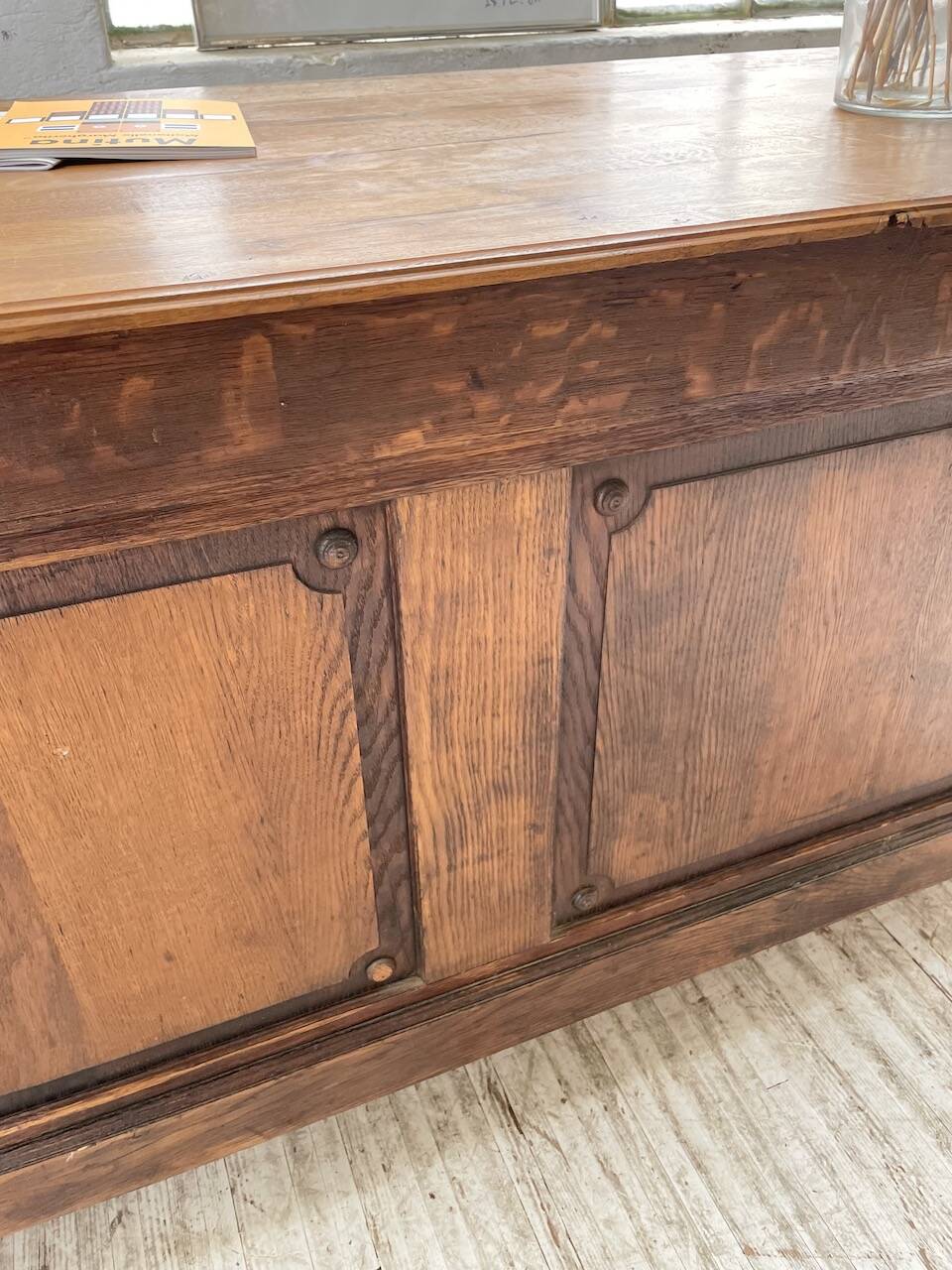 Comptoir en chêne drapier chêne 1900
