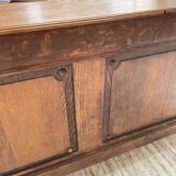 Drapery oak counter 1900