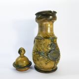 Pitcher with lid, stamped