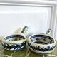 Keraluc frying pans, 2 vintage ceramic bowls from the 1970s.