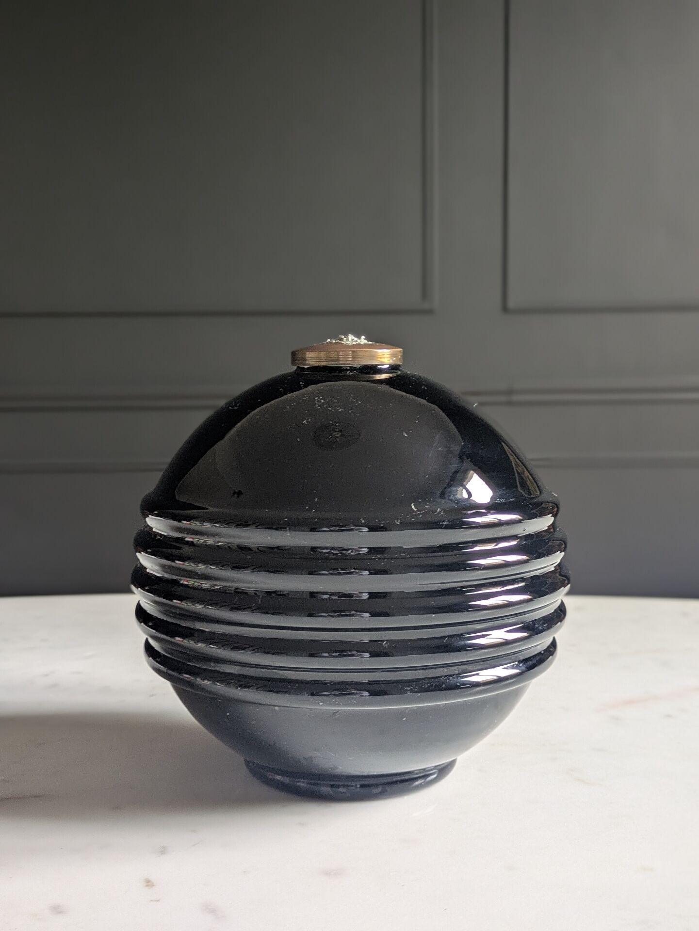 Art Deco lamp base by Jacques Adnet