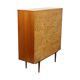 Large teak veneer display cabinet, 1960s design, 110 cm.