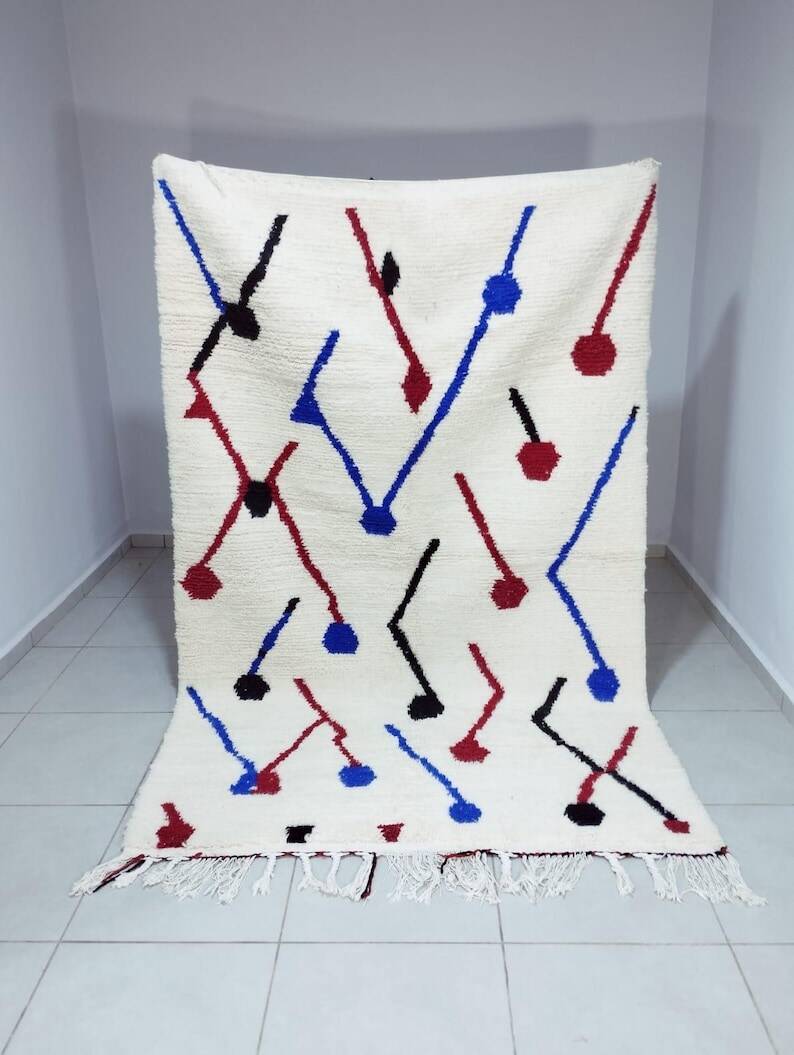 Tapis marocain bérbere en laine 250cmx 150cm