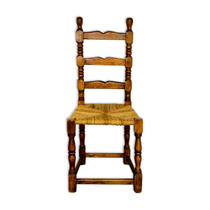 Chaise artisanale brutaliste 50