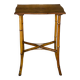 Large vintage side table in bamboo and rattan, circa 1930's