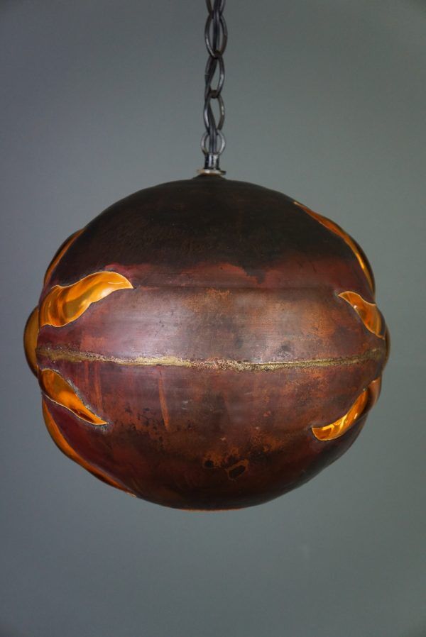 Brutalist suspension lamp Nanny Still McKinney, 1960