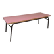 1960s pink Formica and metal refectory table