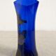 Vase art nouveau en verre soufflé bleu de Sèvres