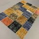 Distressed vintage turkish patchwork rug 218x150 cm wool medium