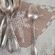 Lot of 12 small old spoons in silver metal