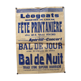 Affiche "Fête Printanière" - Léogeats - 1936