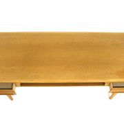 Table basse en chêne, Johannes Andersen, Trensum, Danemark, 1960