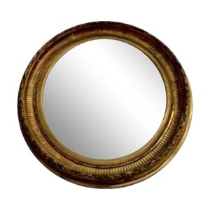 miroir mural ovale en