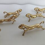 6 golden knife holder