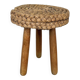 Tabouret corde et chêne Audoux Minet