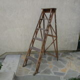Former painter wooden stepladder