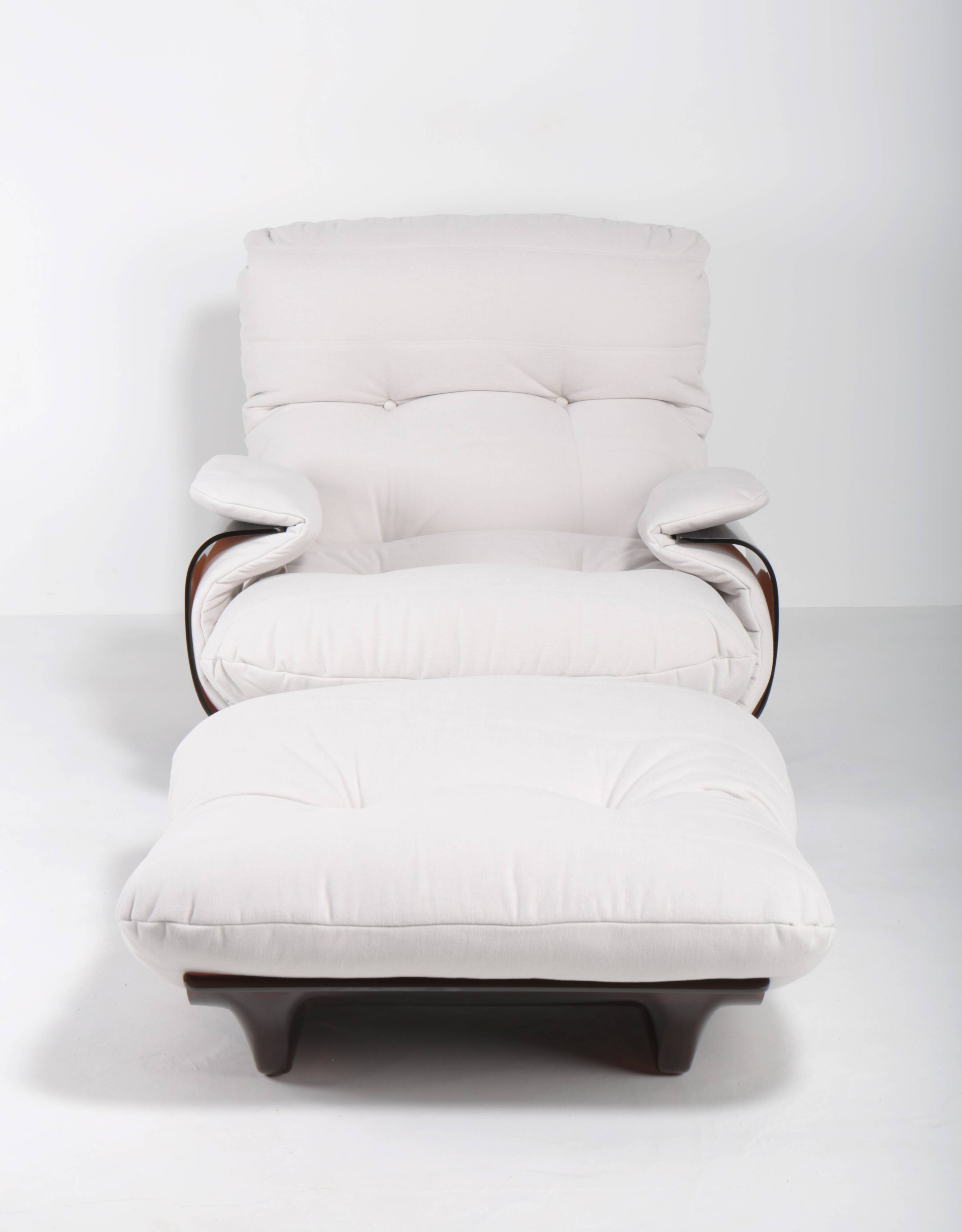 Armchair Marsala  with ottoman by Michel Ducaroy for Ligne Roset