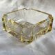 Baccarat Art Deco crystal square ashtray