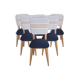 lot de 6 chaises style bistrot rénovées