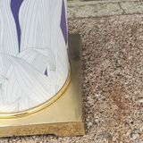 Lamp from the house Le Dauphin in ceramic and gilded brass