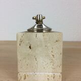 Briquet en travertin, cubique, années 80