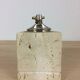 Travertine lighter, cubic, 80s