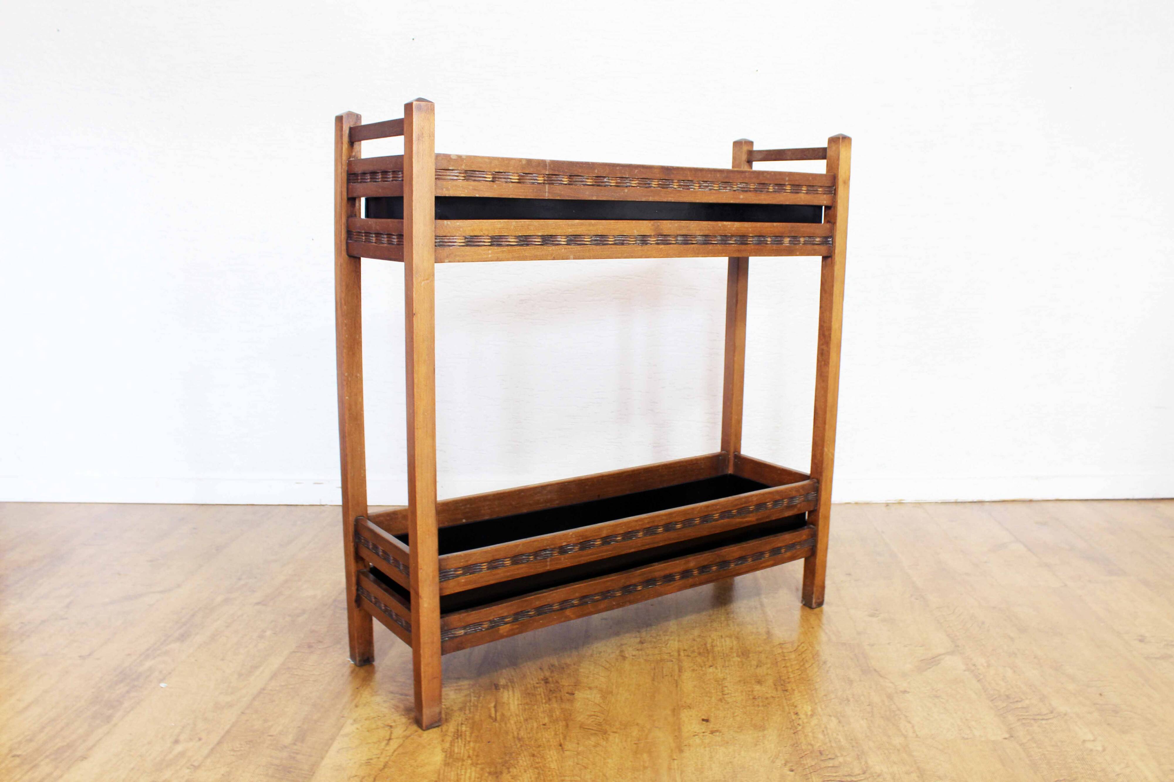 Wooden and zinc planter 1950