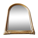 Rattan mirror