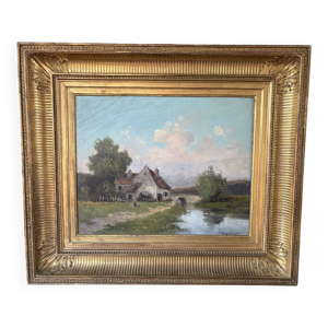 Huile sur toile ancienne