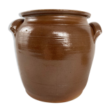 Glazed stoneware pot
