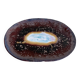 "Bon Appétit" Volcano Glazed Ceramic Dish