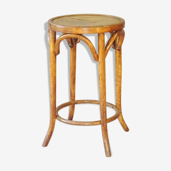 Bistro stool by Baumann 1950 sitting wood, 60 cm