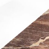Mid-Century Modern Marble and Iron Console