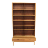 Scandinavian oak bookcase, Sweden, 1960
