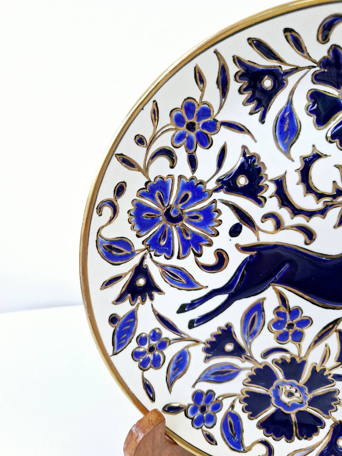 Vintage Ceramic Wall Decorative Plate Lindos Rhodes Greece Hand Painted